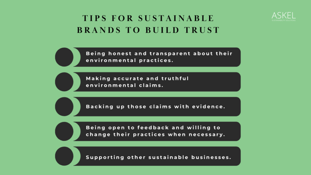 tips for sustainable brands to build trust